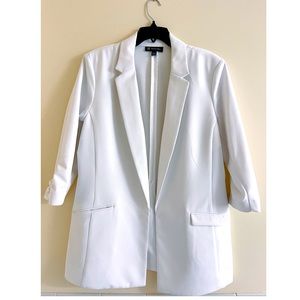 XL women white blazer